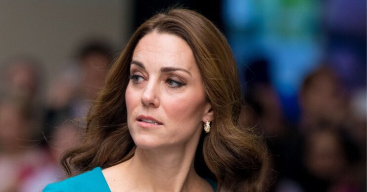 Kate Middleton looking to the side