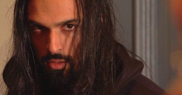 Ravi about to take his revenge in EastEnders (Credit: BBC/Composite: ED!)