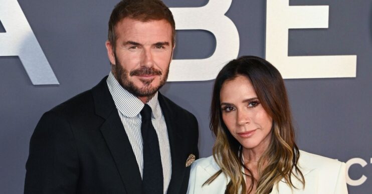 red carpet beckhams