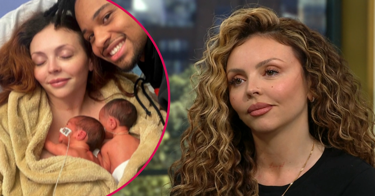 Jesy Nelson and Zion Foster with their twins