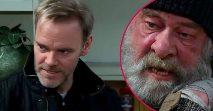 Ray and Bear split pic Emmerdale (Credit: ITV/Comp ED!)