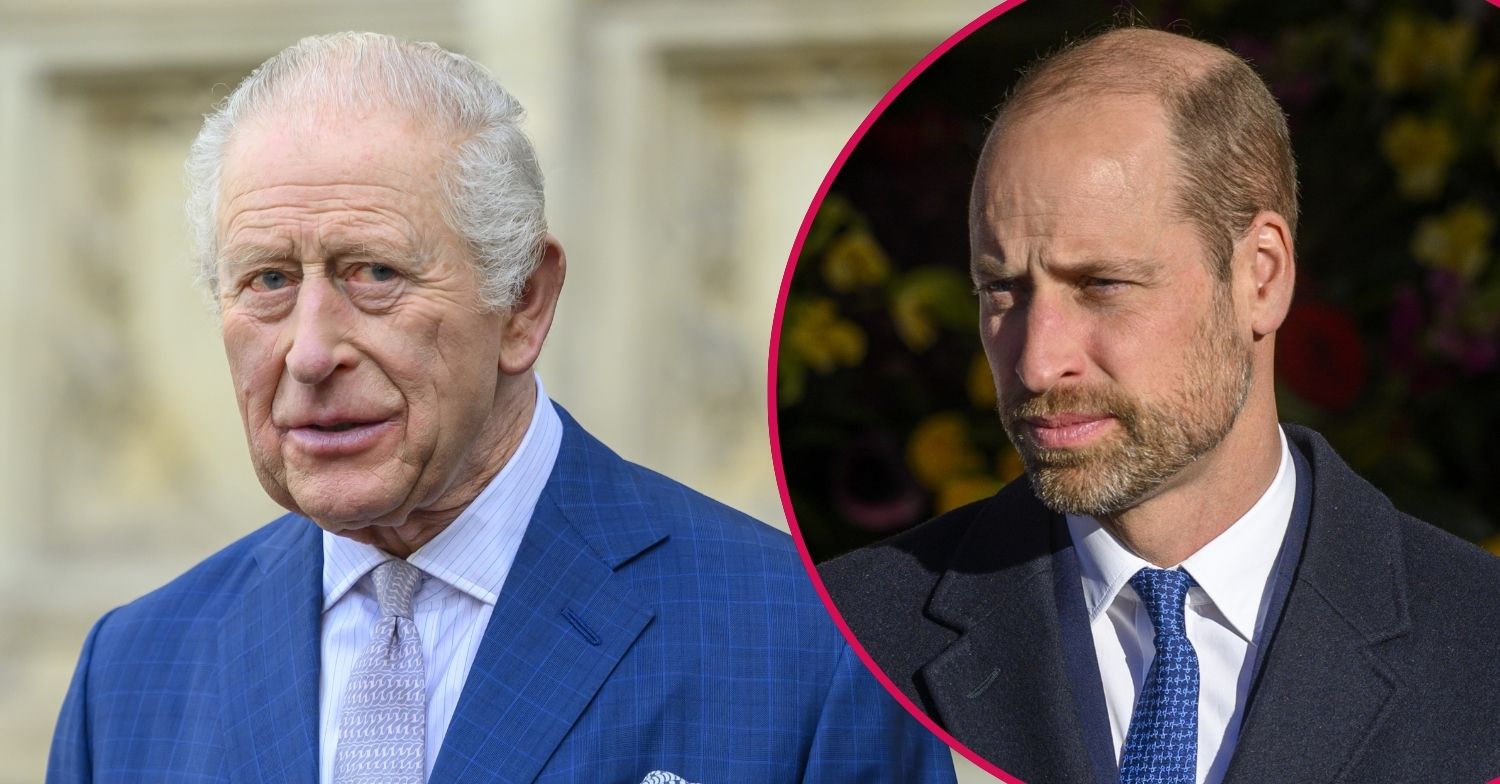 ED composite of Prince William and King Charles looking serious