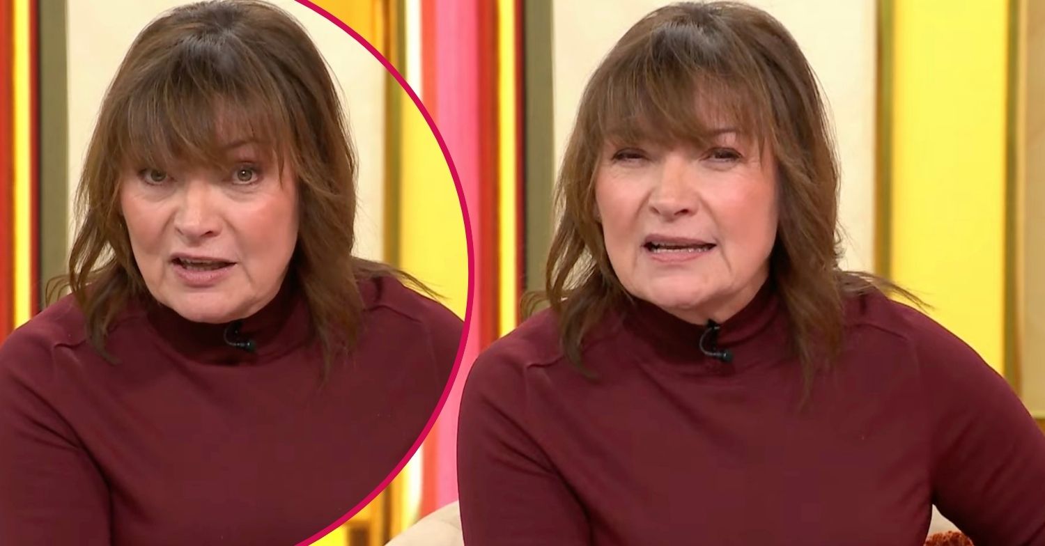 Lorraine Kelly presenting her daytime show