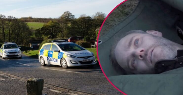 ED split pic: Police in Emmerdale / Ray's body found