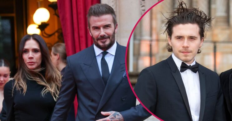 Victoria and David pull out with Brooklyn