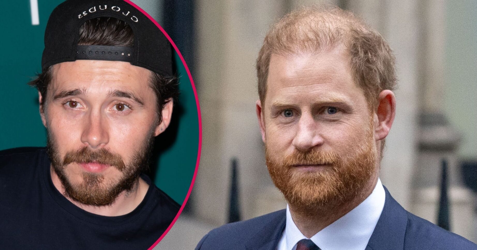 ED composite of Brooklyn Beckham and Prince Harry smiling