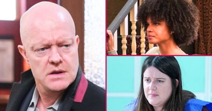 Composite image of Max, Jasmine and Zoe in EastEnders spoilers (Credit: BBC/Composite: ED!)