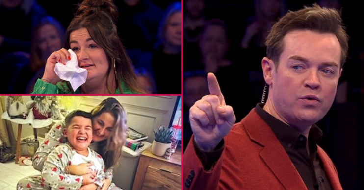 Stephen Mulhern and a player on Deal or No Deal