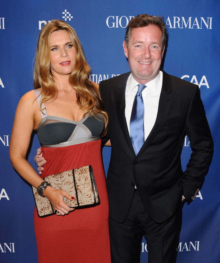 Piers Morgan and Celia Walden on the red carpet 