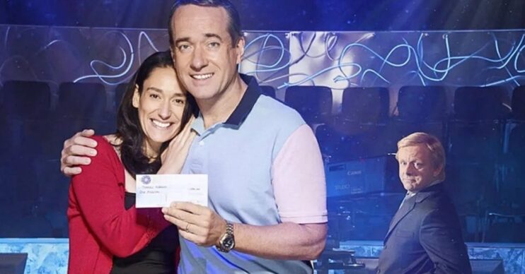 Sian Clifford, Matthew Macfadyen, and Michael Sheen in Quiz