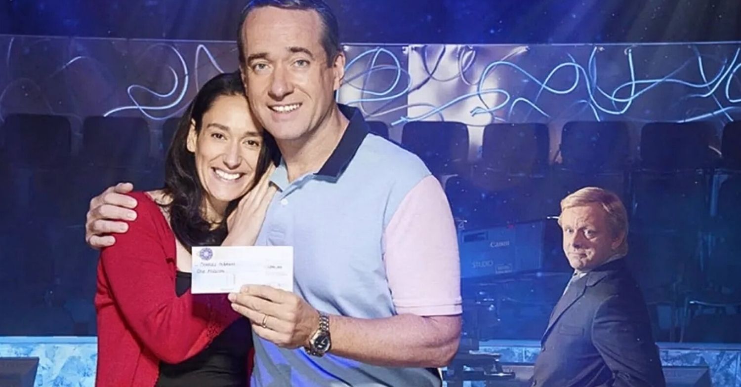 Sian Clifford, Matthew Macfadyen, and Michael Sheen in Quiz