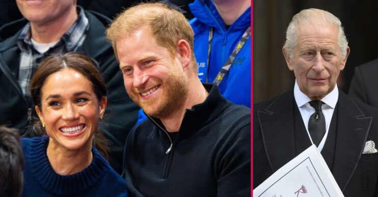 ED composite of Meghan Markle and Prince Harry / King Charles
