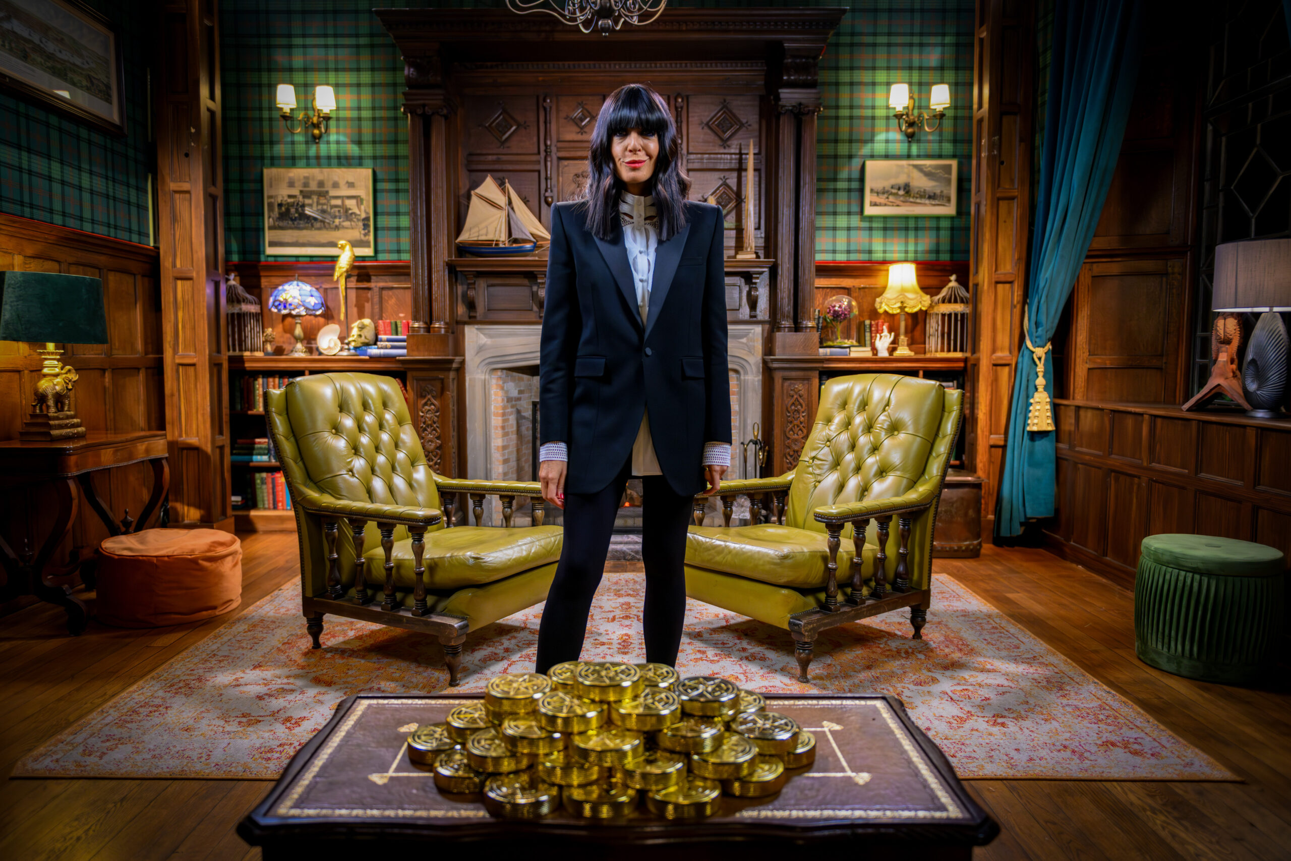 Claudia Winkleman on The Traitors 