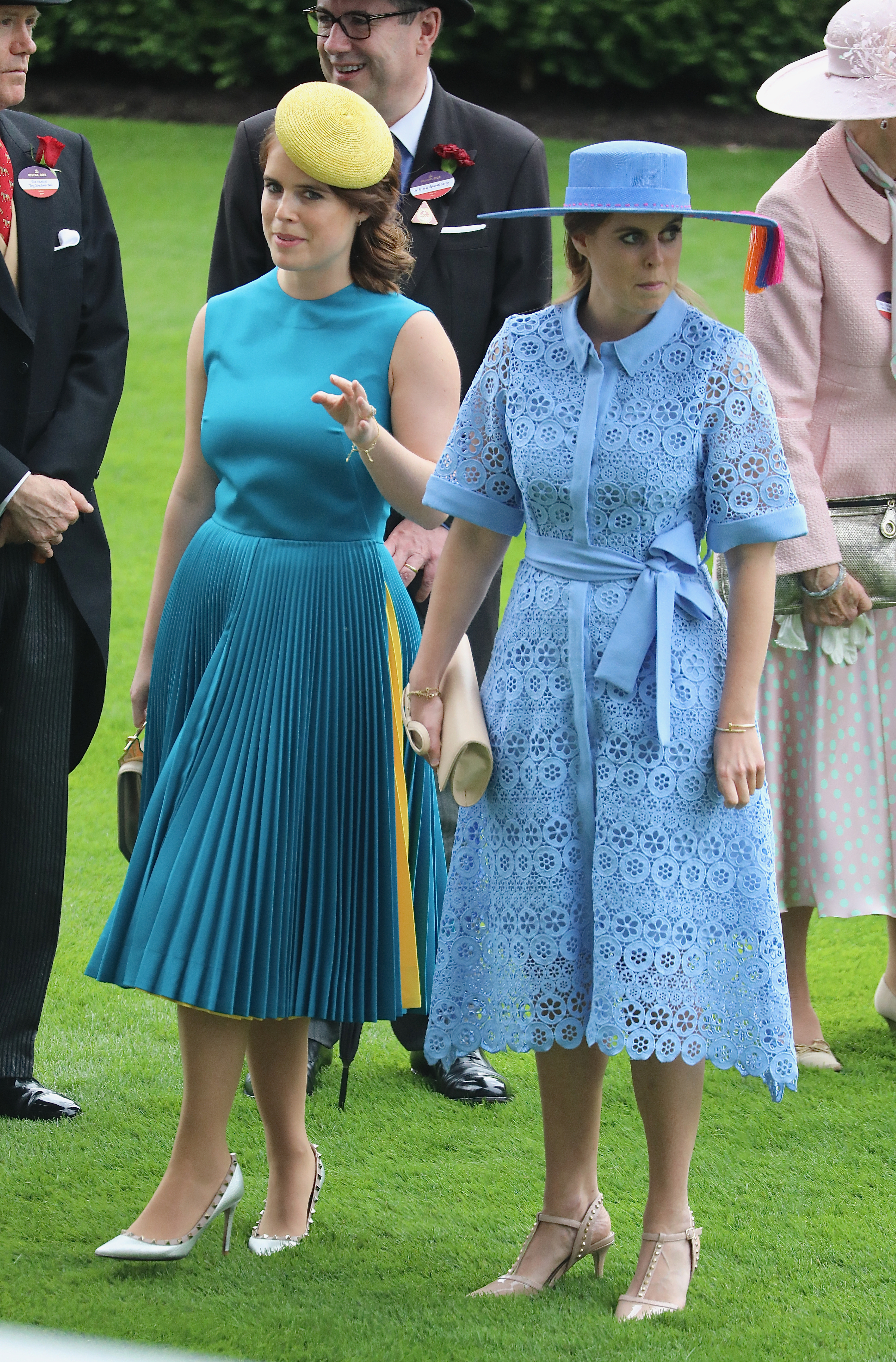 Princess Beatrice and Princess Eugenie at a royal event