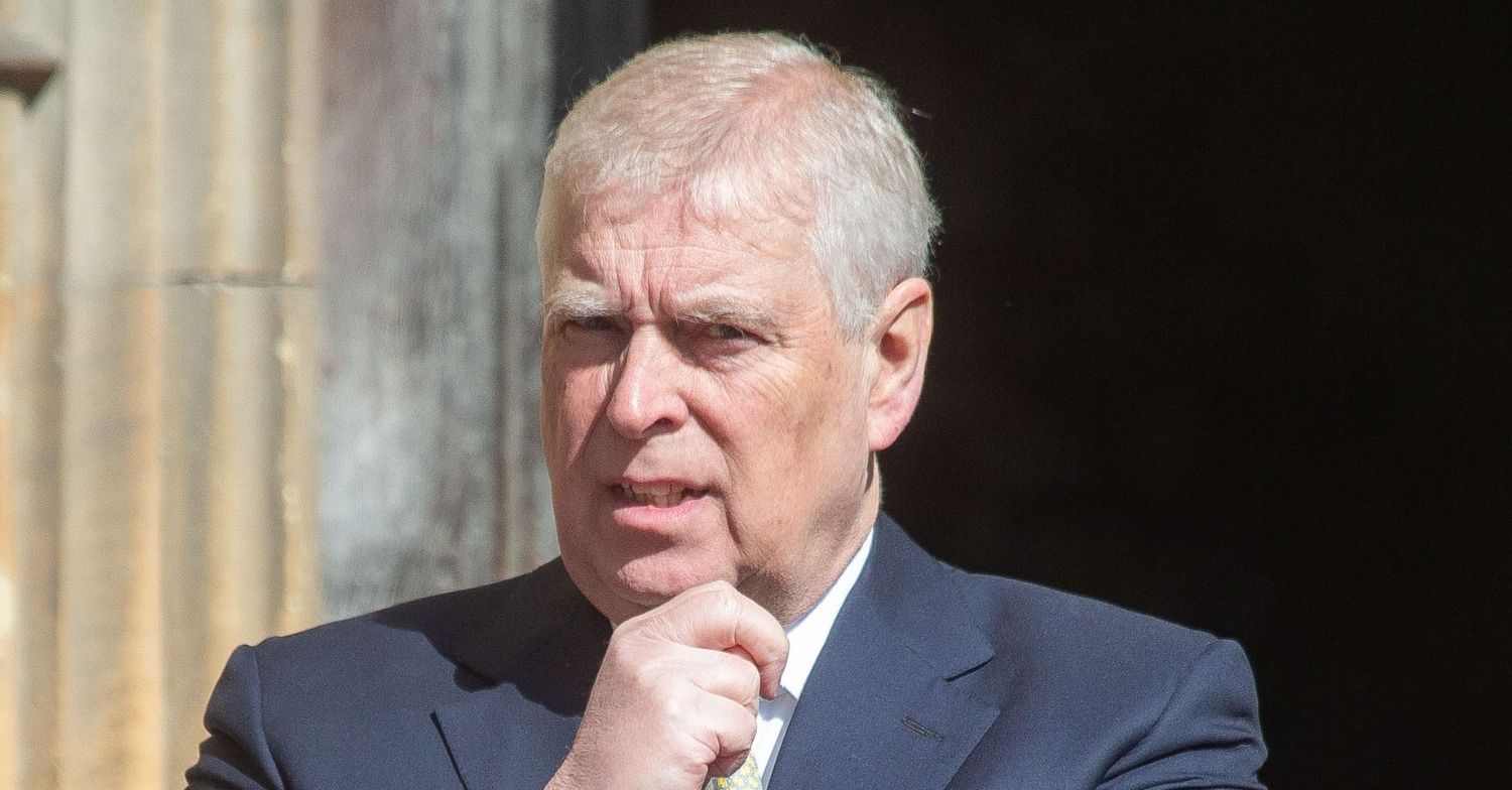Andrew Mountbatten-Windsor frowning at royal Easter service