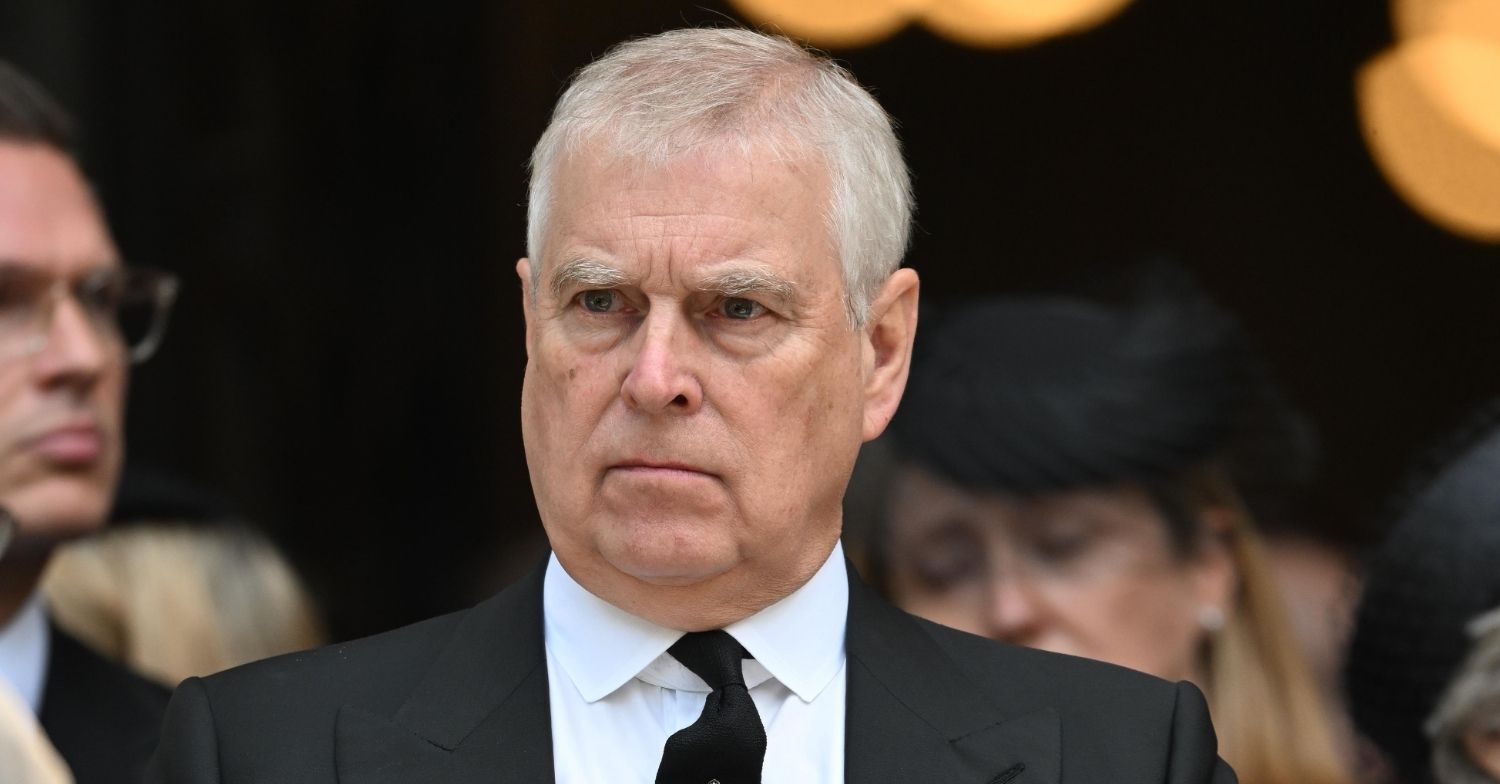 Andrew Mountbatten-Windsor at Duchess of Kent's funeral