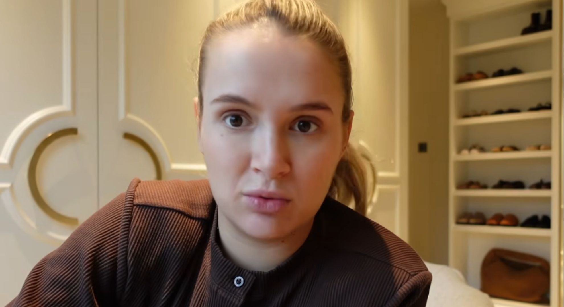 Molly-Mae Hague speaking to camera on YouTube channel