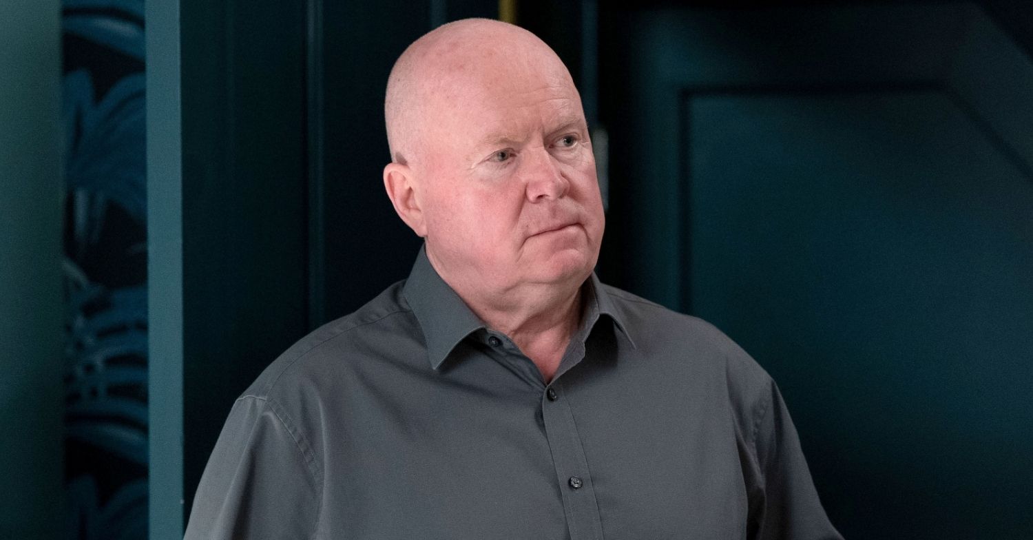 EastEnders Phil looking grumpy