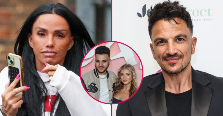 Katie Price Peter Andre Princess and Junior inset