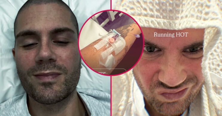 ED comp: Max George in hospital sharing updates