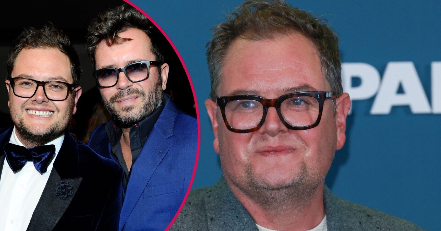 Alan Carr and husband Paul Drayton / Alan Carr smiling