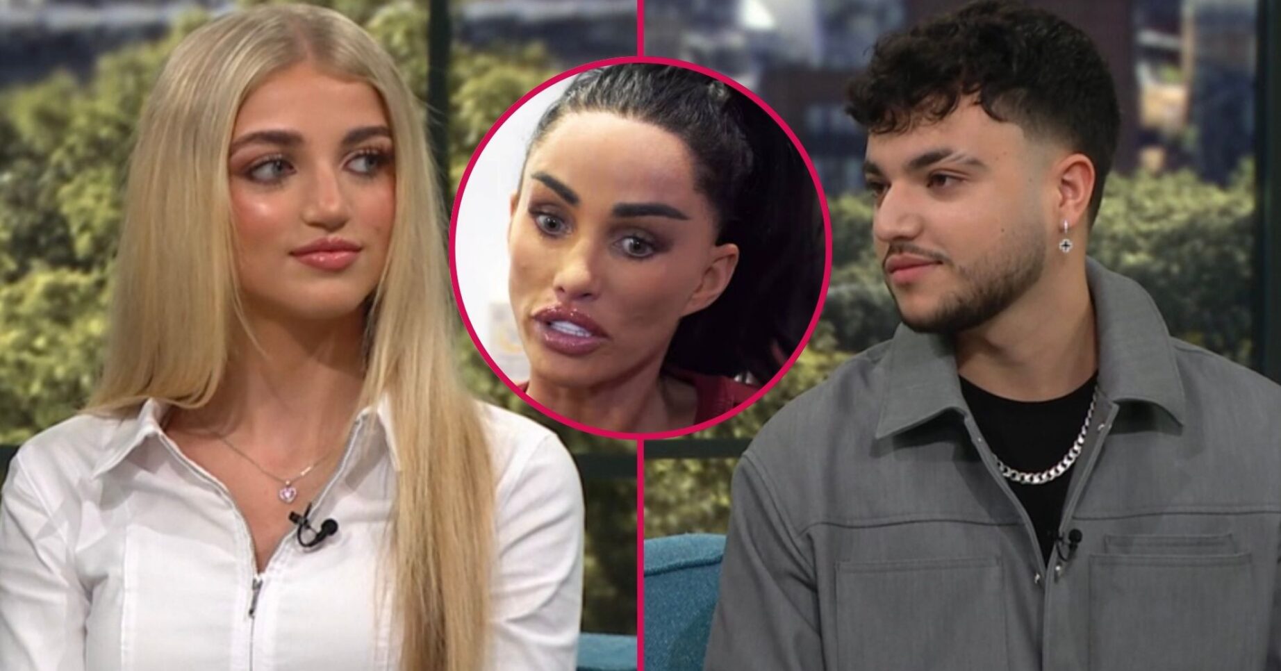 Princess Andre and Junior Andre on This Morning and Katie Price looking down