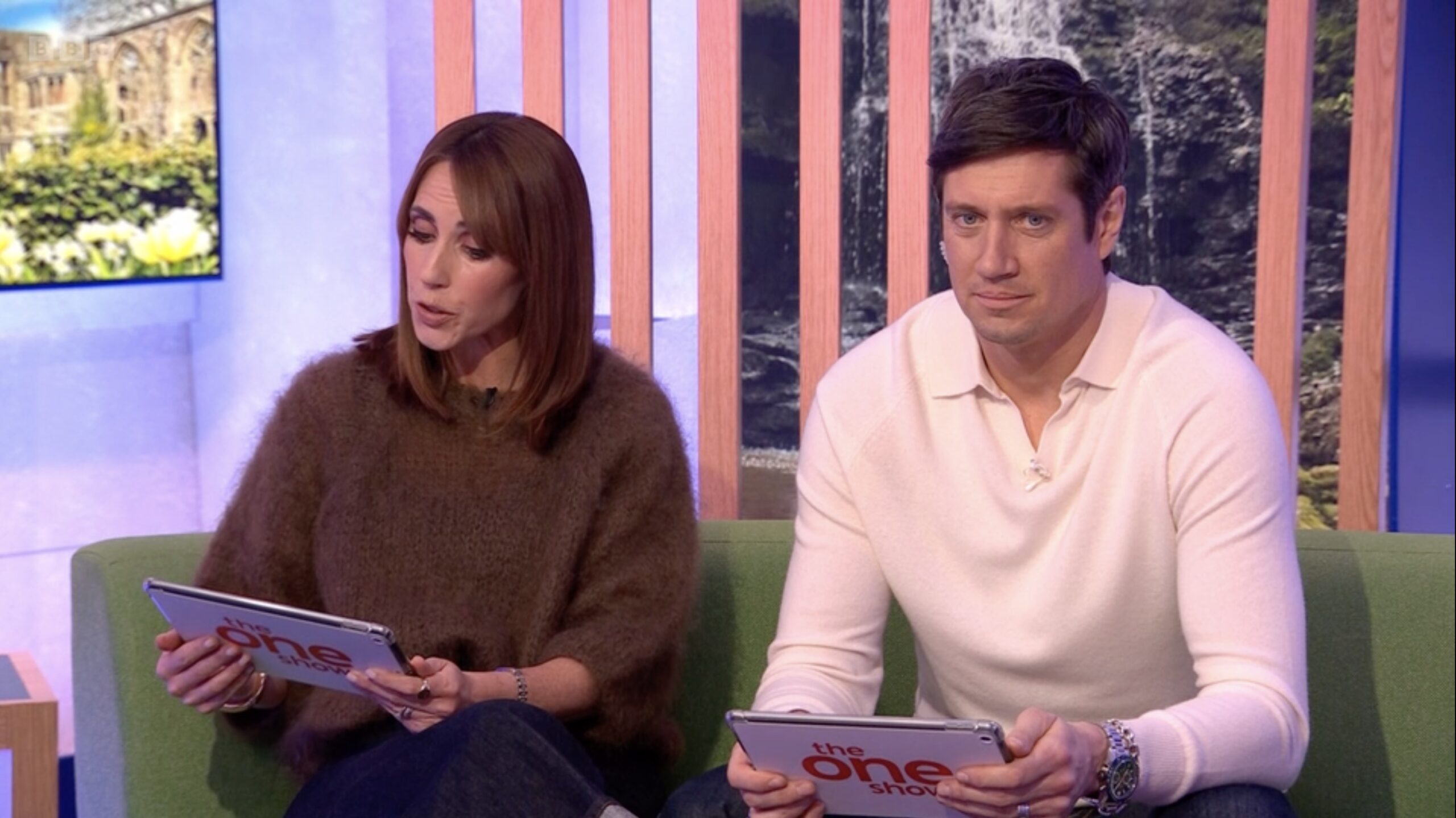 Alex Jones and Vernon Kay on The One Show 