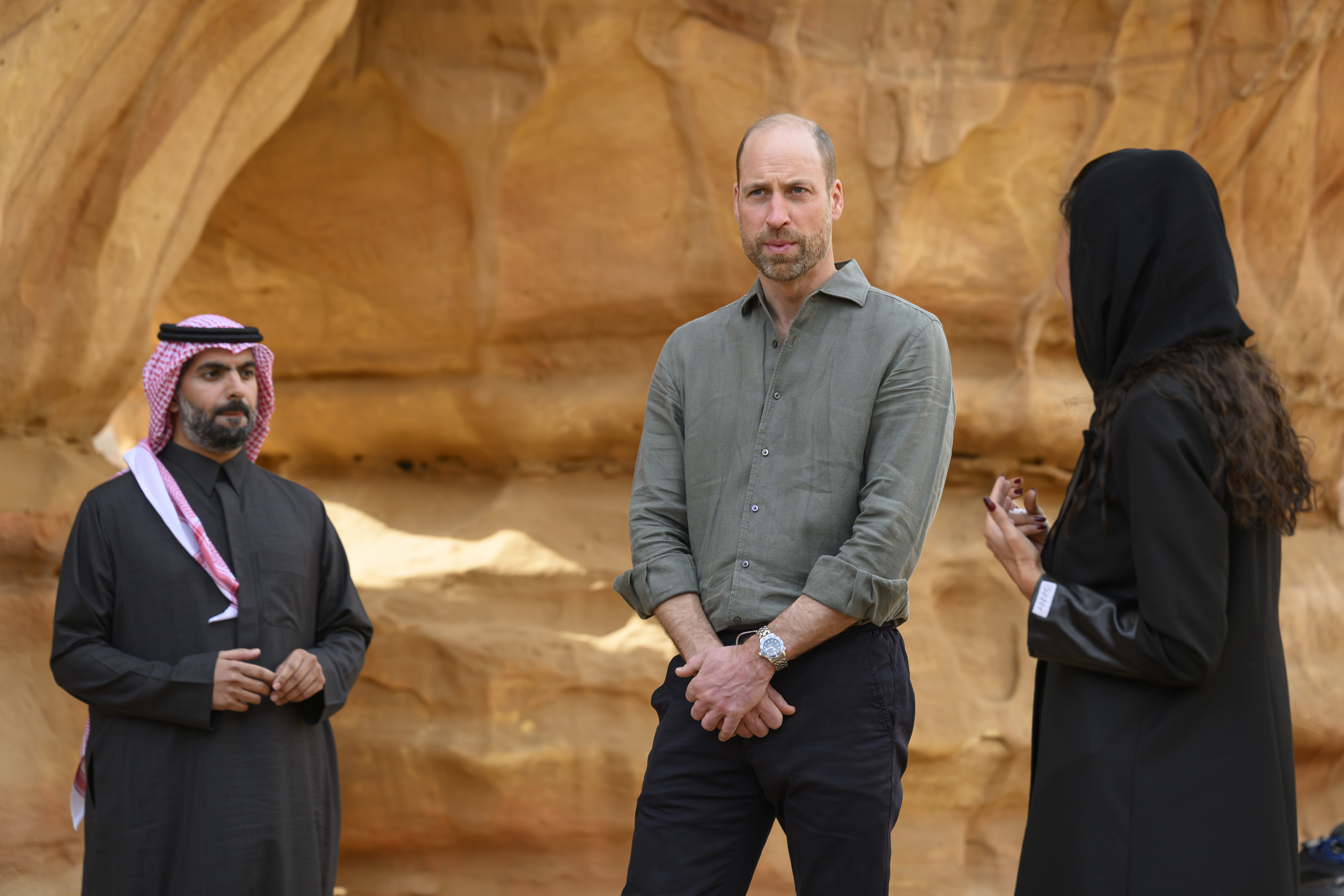 Prince William at the Sharaan Nature Reserve in Alula province