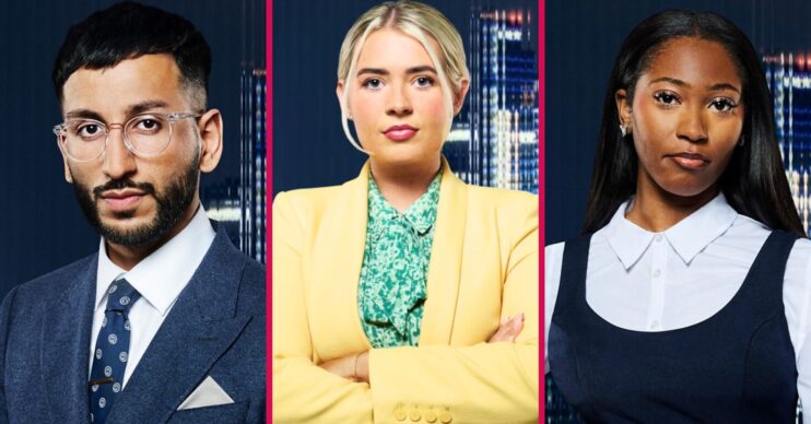 Tanmay, Megan, and Carrington in The Apprentice 2026
