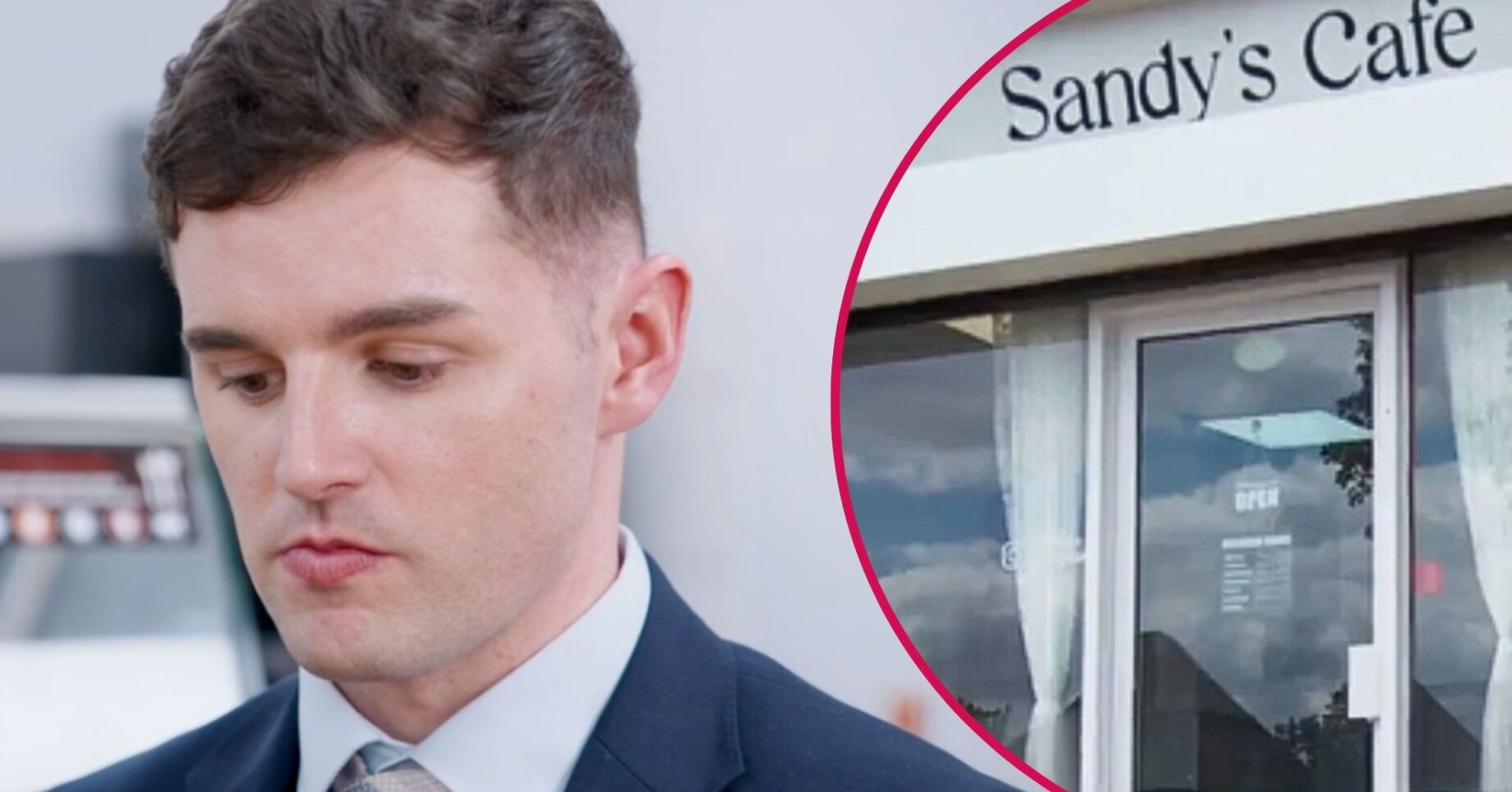 Conor in The Apprentice and Sandy's Cafe