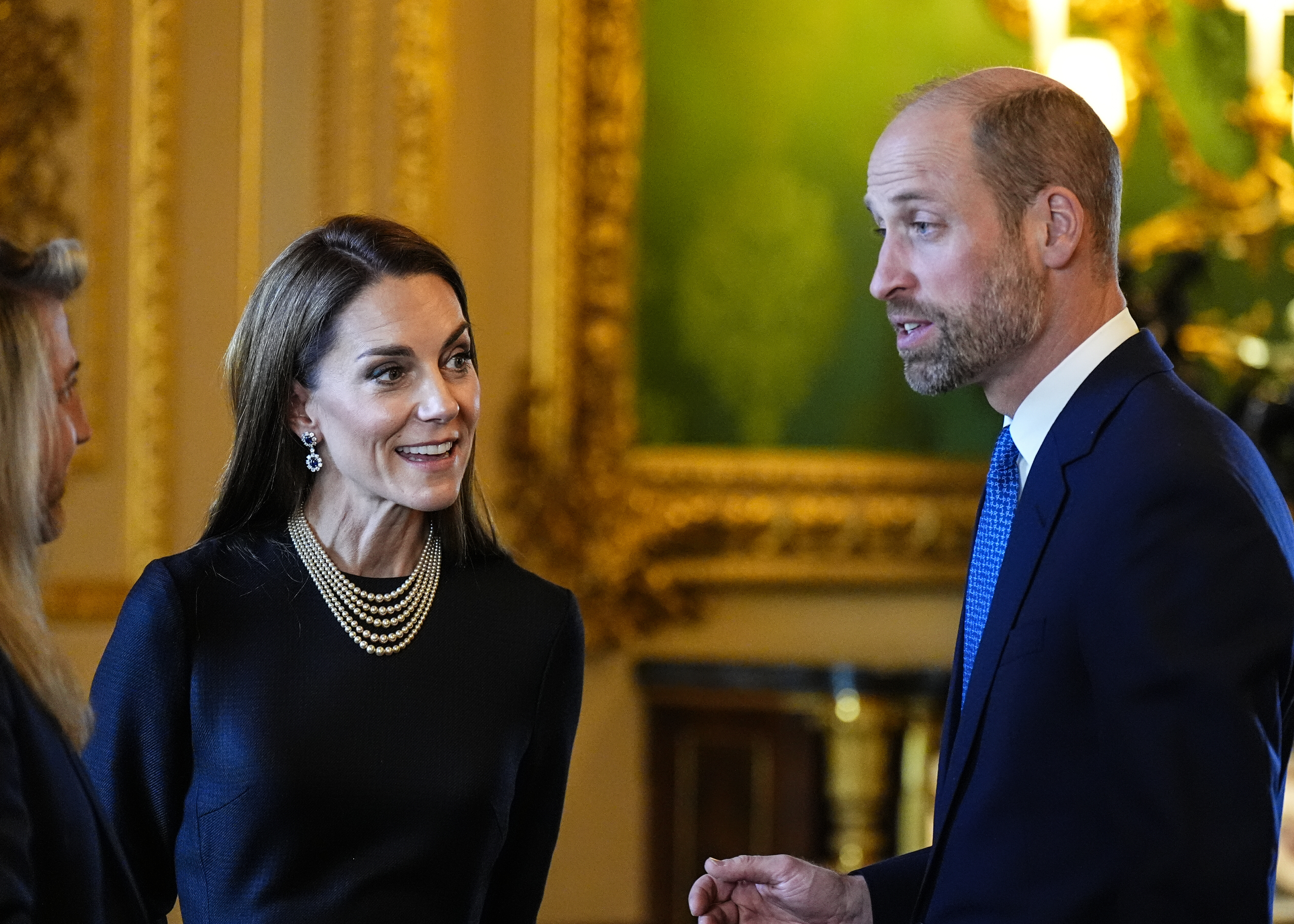 Princess Kate and Prince William talking