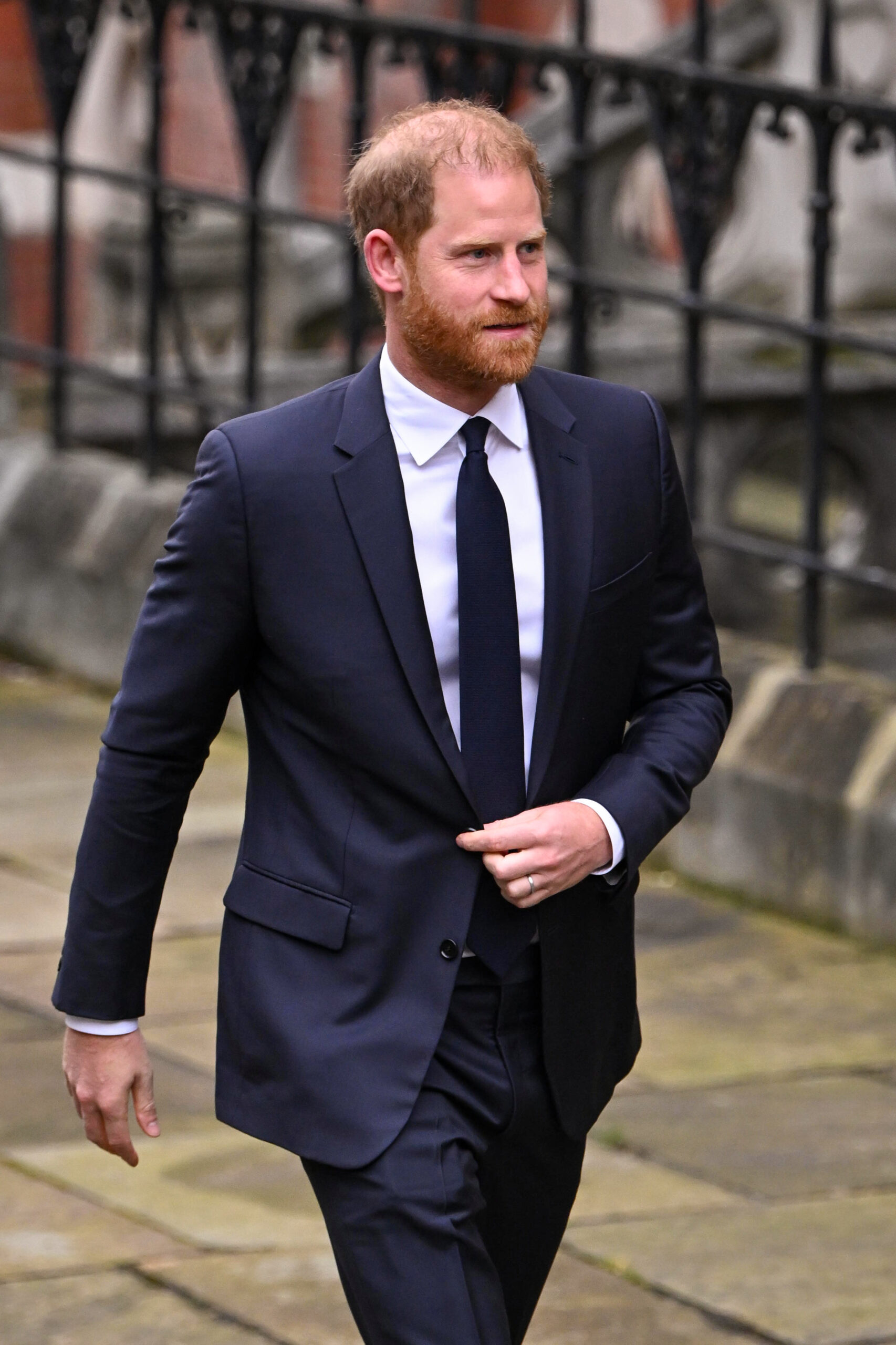 Prince Harry arriving at High Court in January