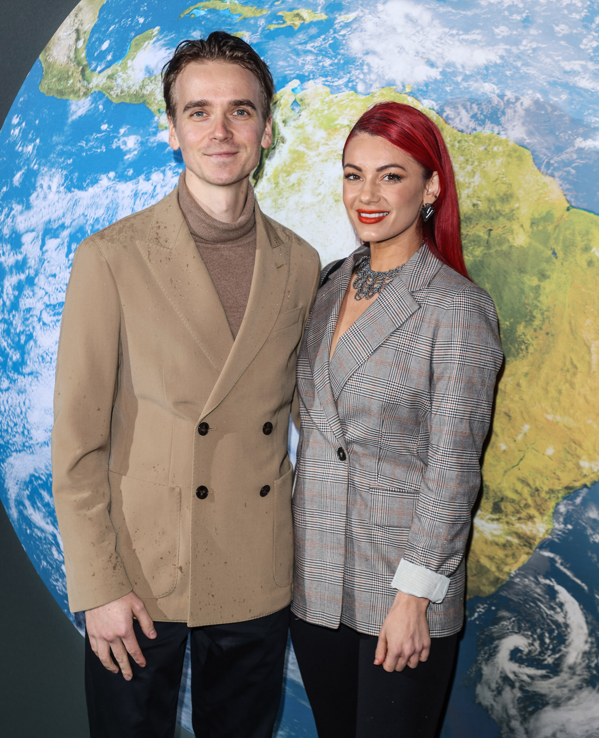Joe Sugg and Dianne Buswell smiling