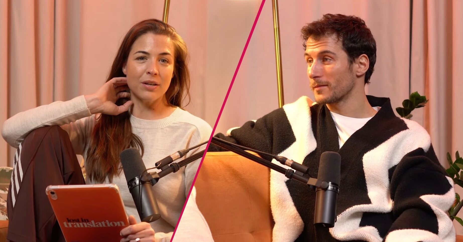 Gemma Atkinson and Gorka Marquez on their podcast