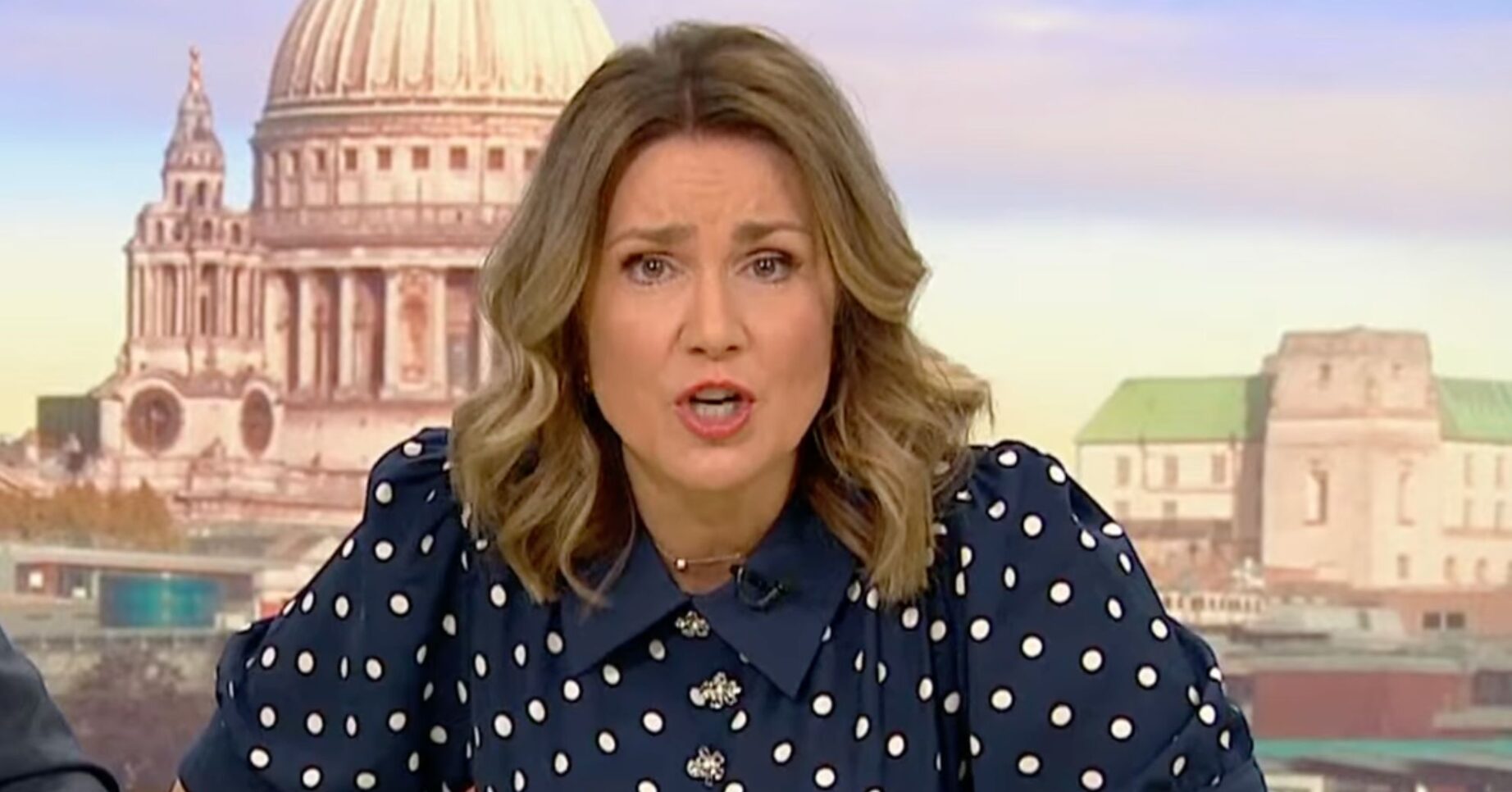 Susanna Reid speaking on GMB