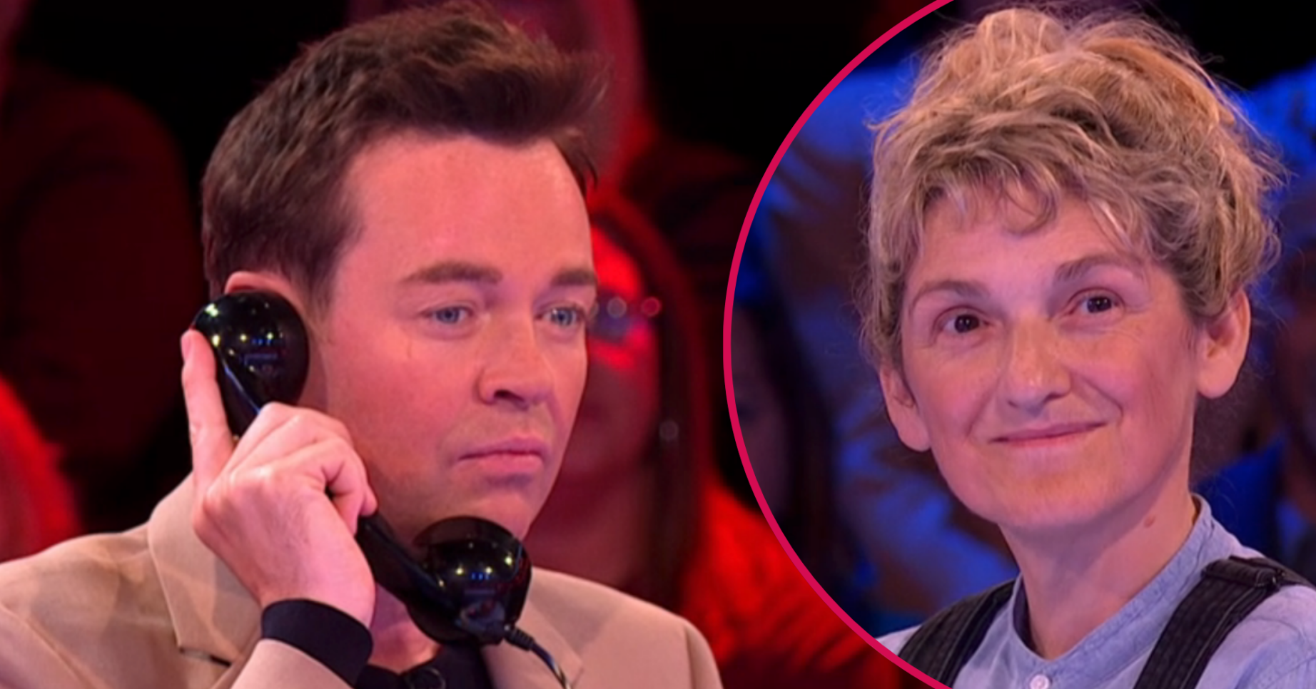 Stephen Mulhern and a contestant on Deal or No Deal