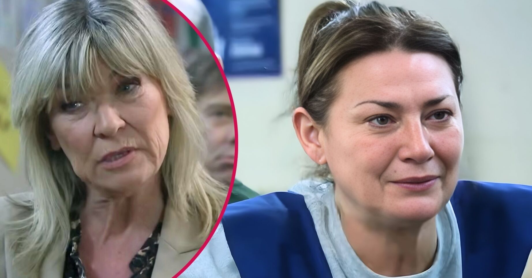 Kim and Moira in Emmerdale split (Credit: ITV/Comp ED!)