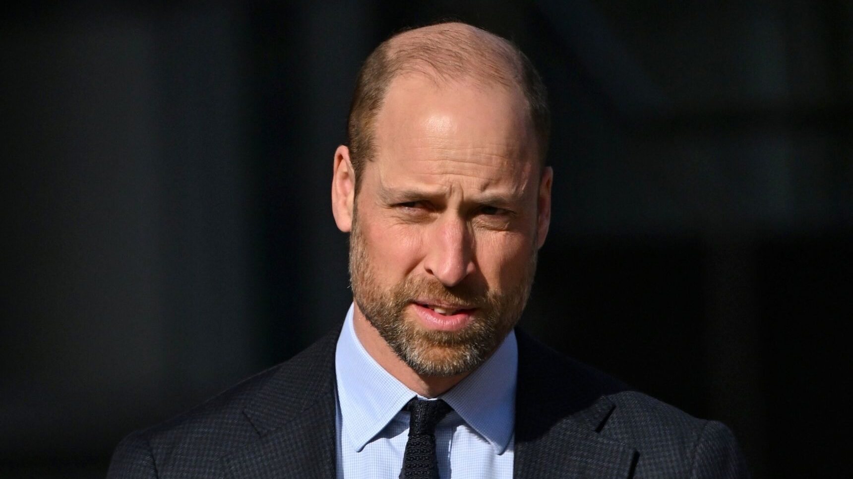 Prince William frowning
