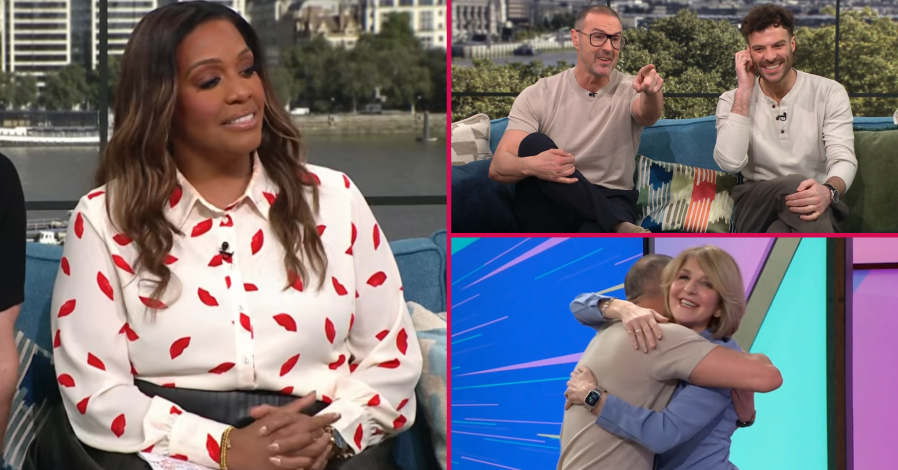 Alison Hammond, Paddy McGuinness and Kaye Adams