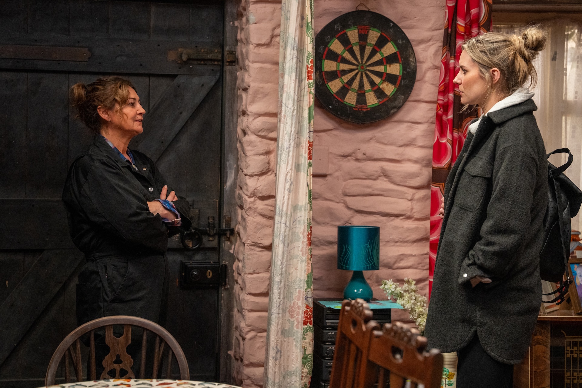 Annoyed Moira tells oblivious Dawn everything