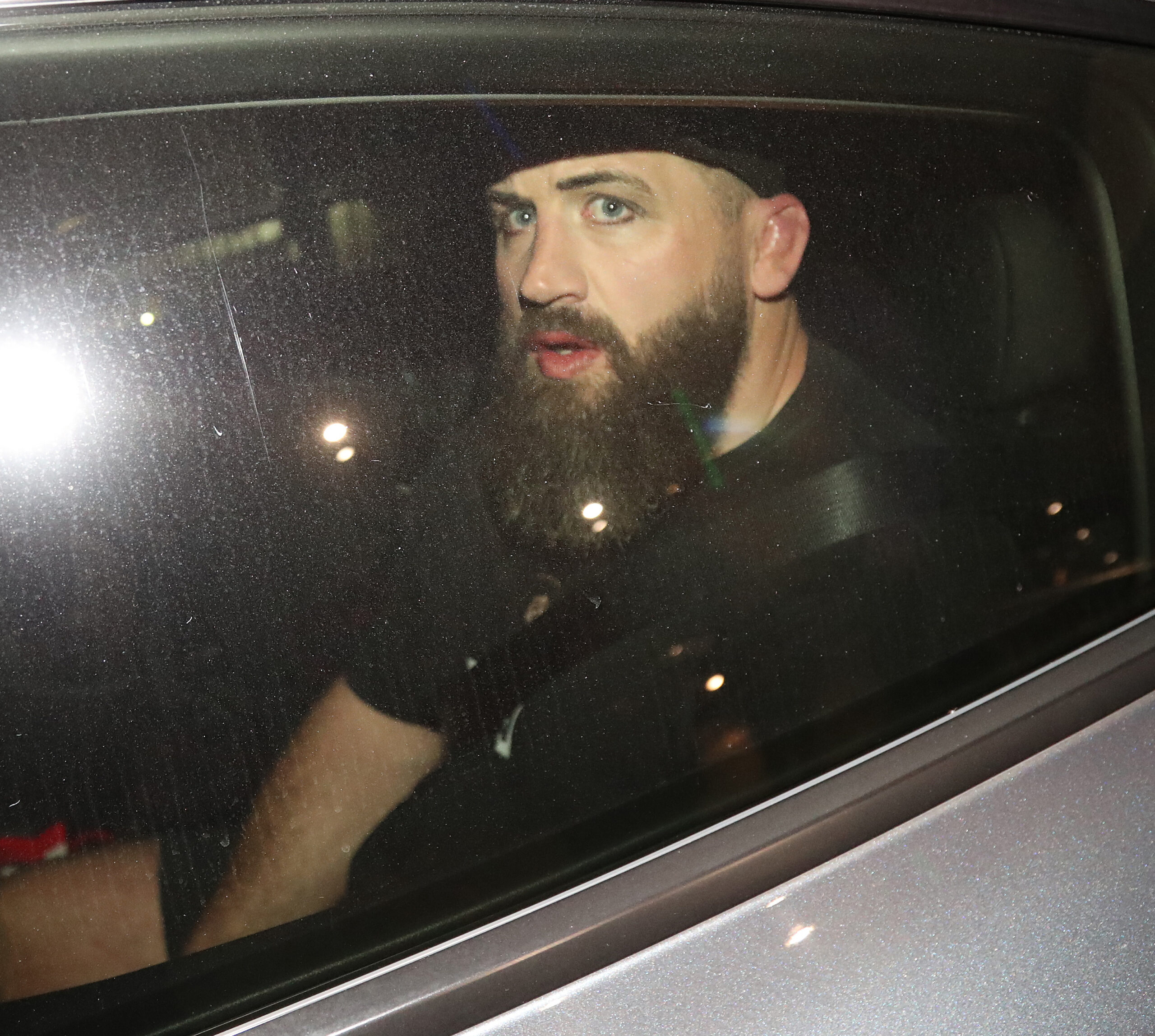 Joe Marler in a car