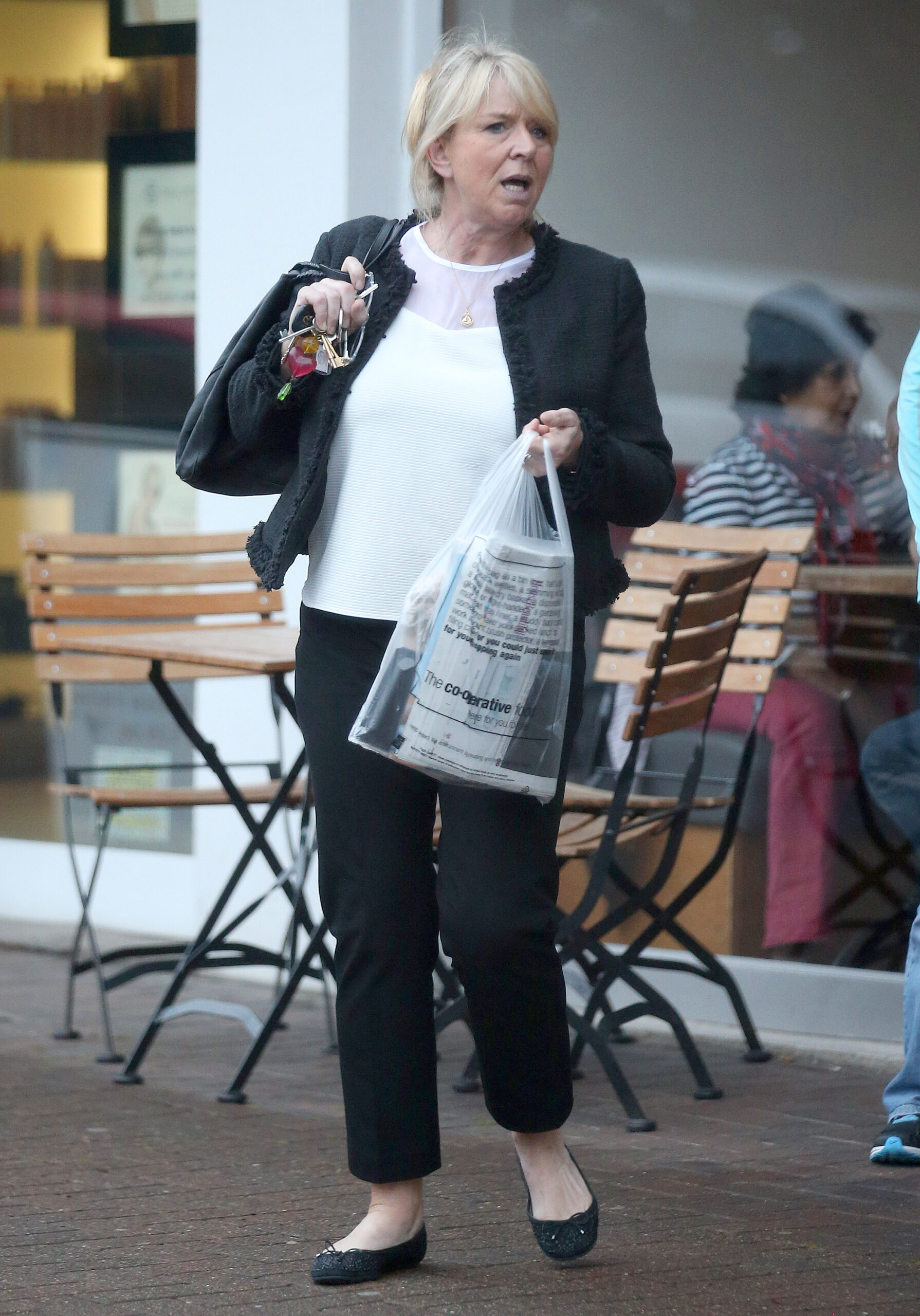 Fern Britton walking