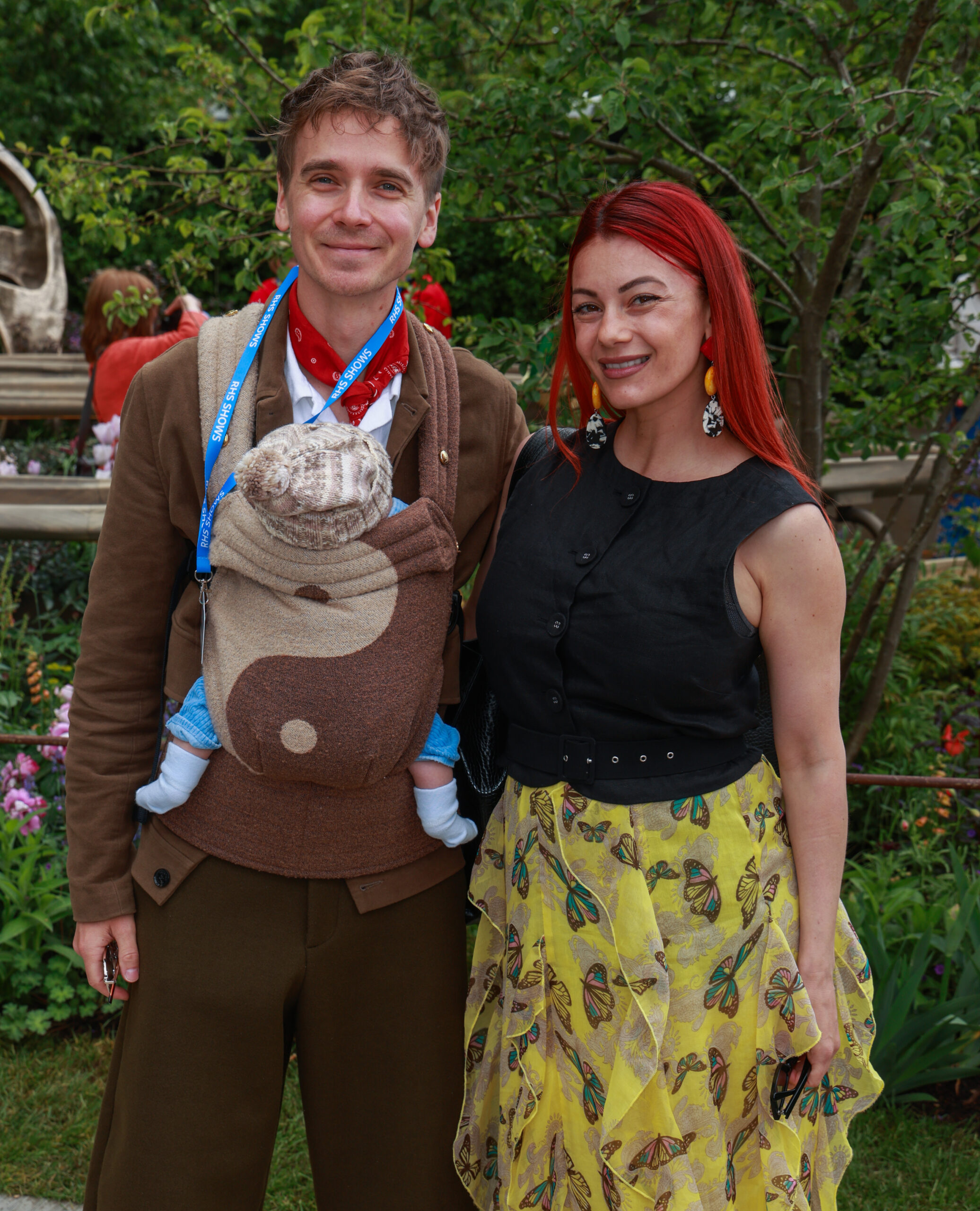 Joe Sugg, Dianne Buswell and baby Bowden