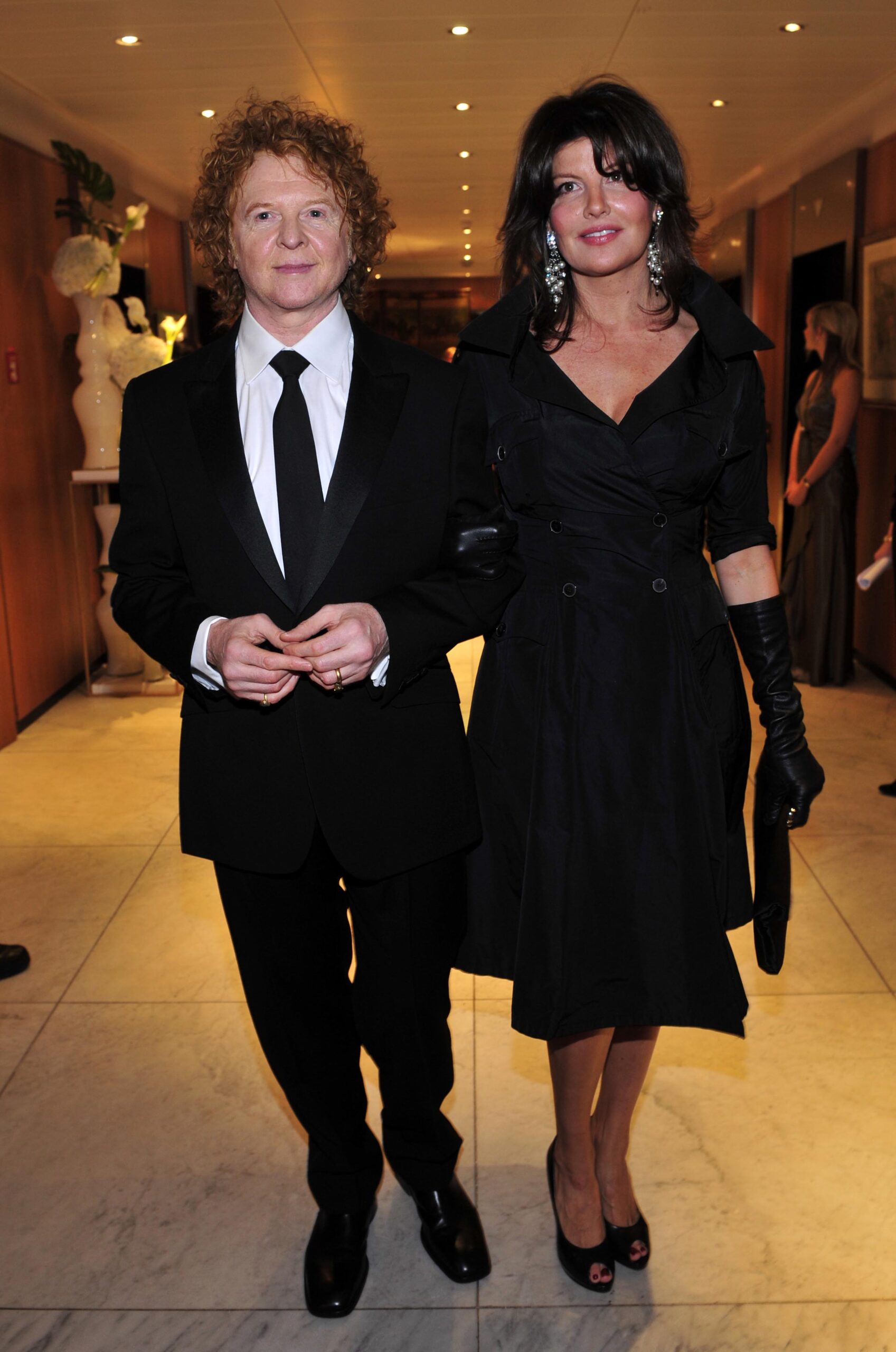 Mick Hucknall and his wife Gabriella