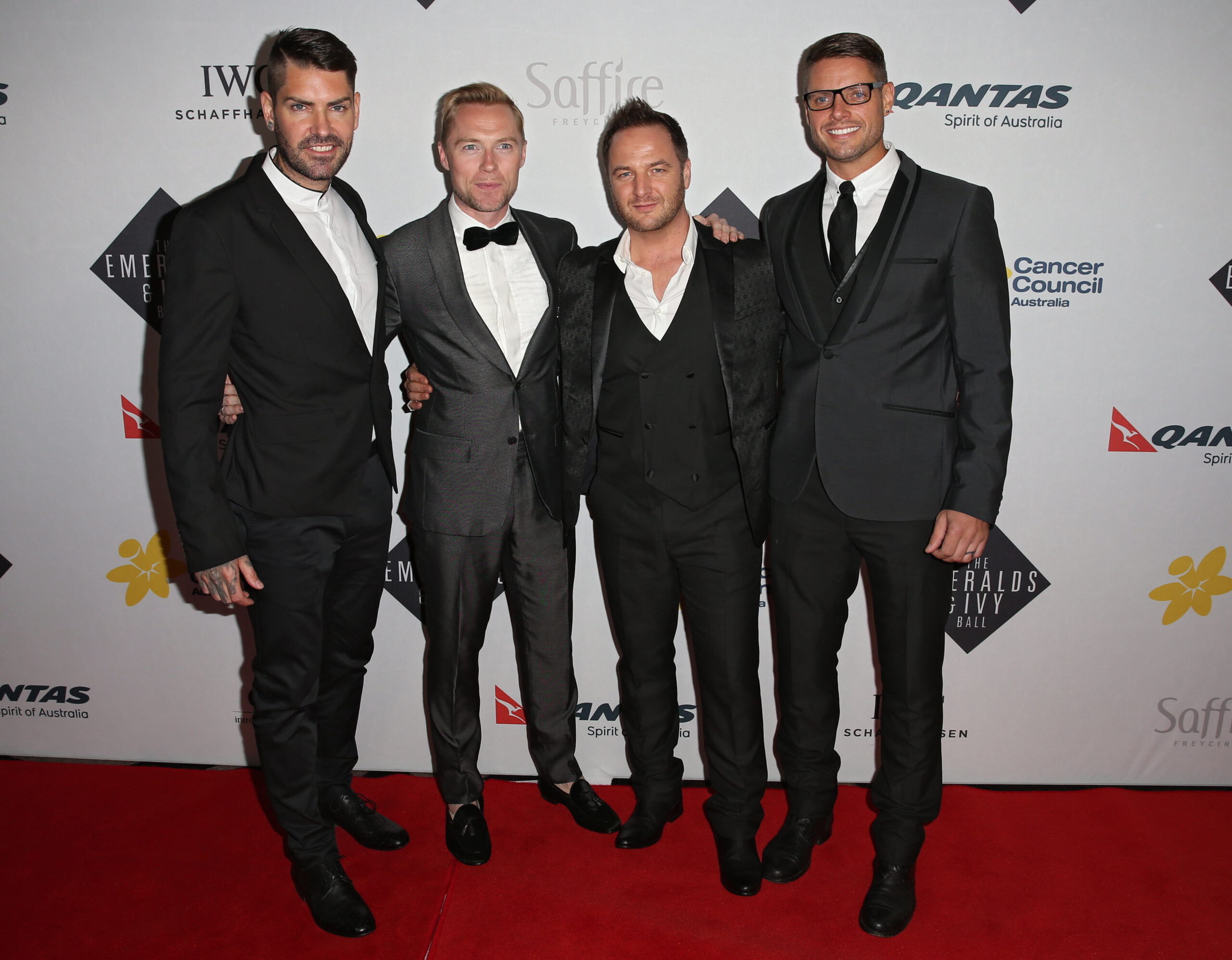 Boyzone on the red carpet