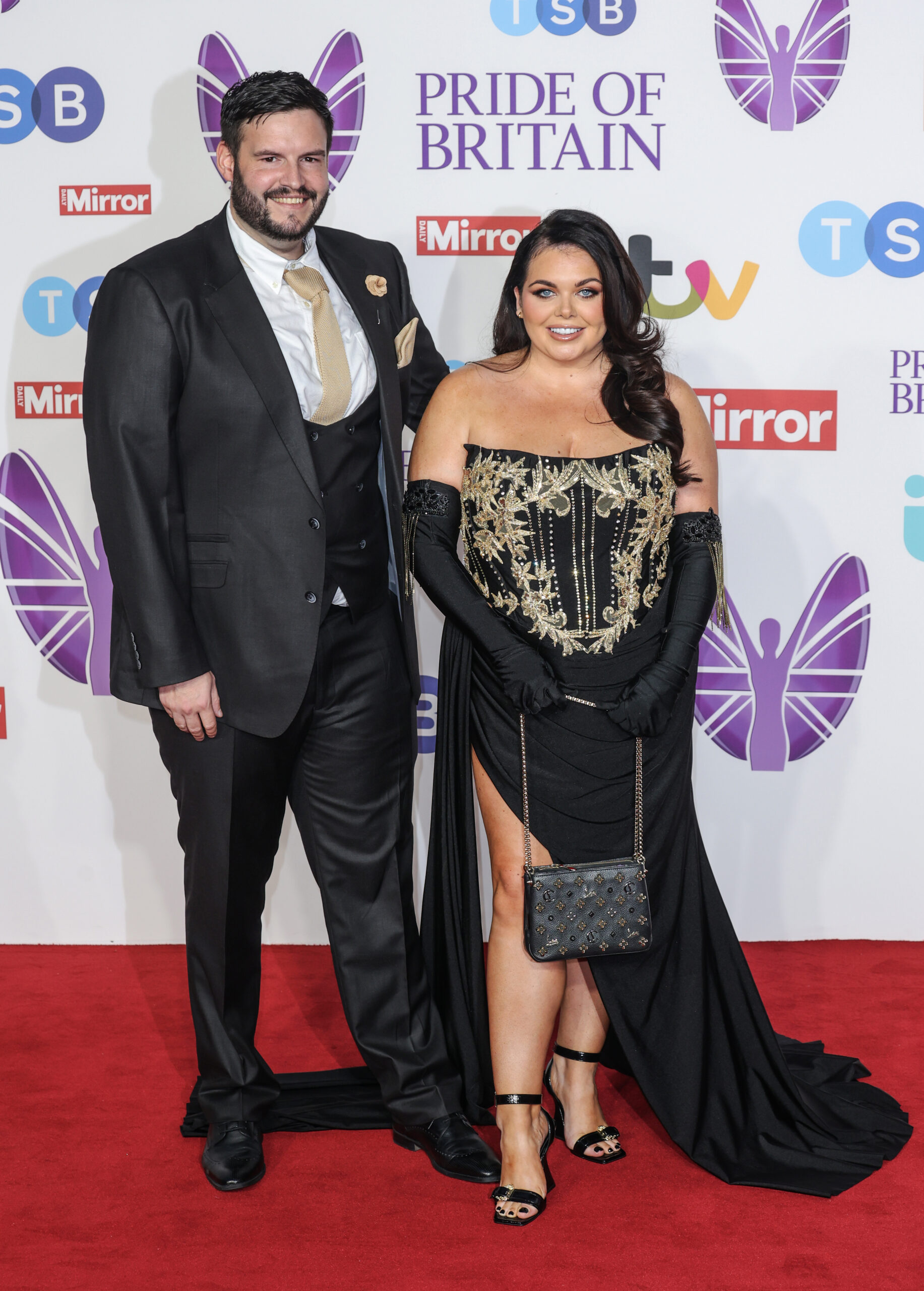 Scarlett Moffatt and Scott Dobinson on the red carpet
