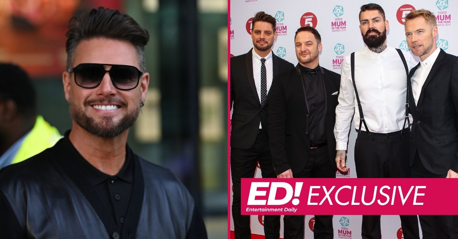 Keith Duffy smiling / Boyzone on the red carpet