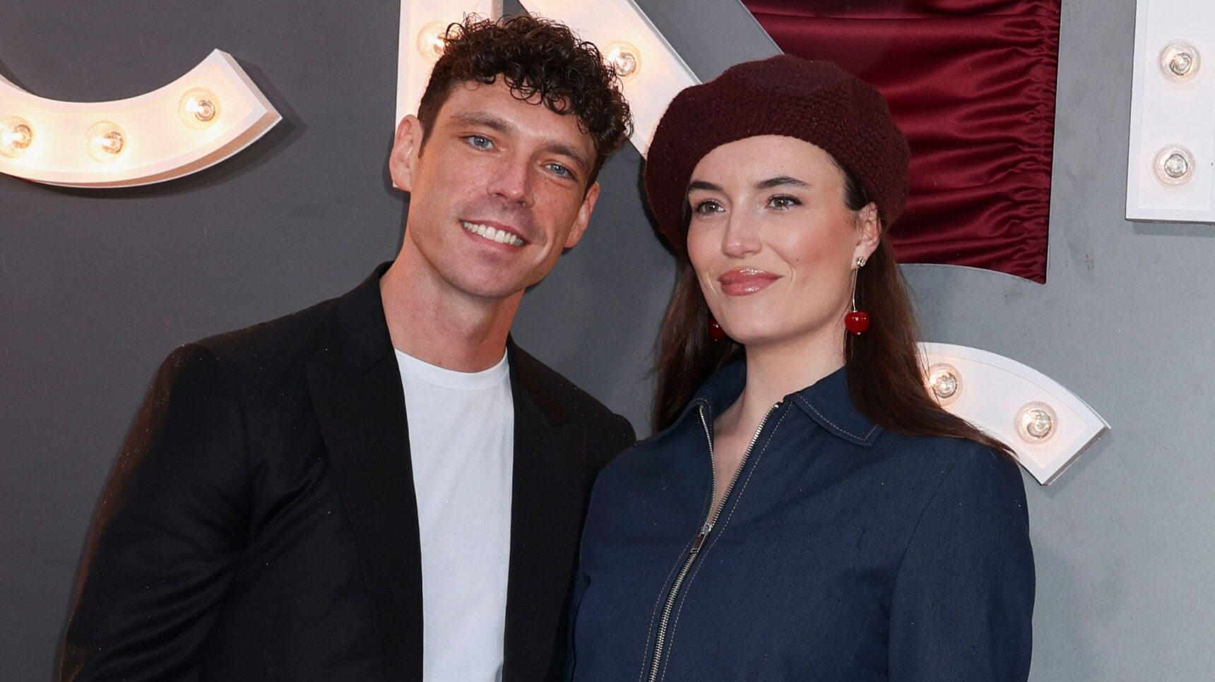 Coronation Street's Olivia and James smiling