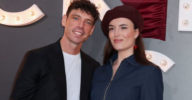Coronation Street's Olivia and James smiling