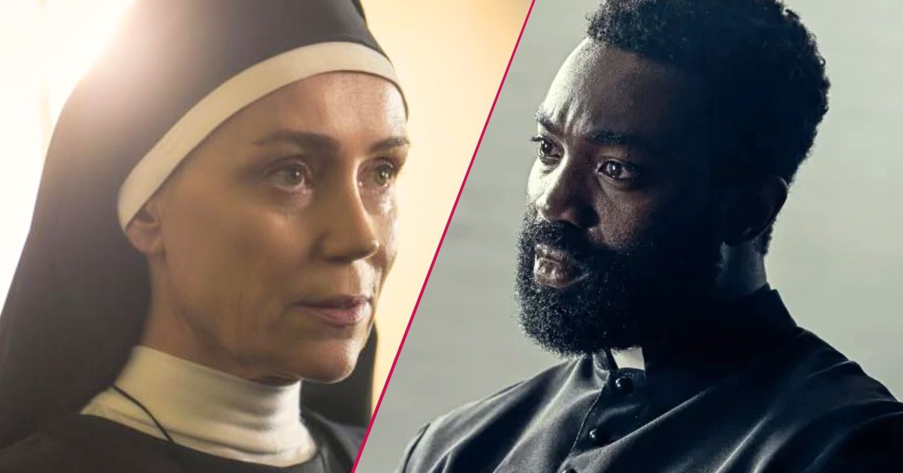 Keeley Hawes and Paapa Essiedu in Falling
